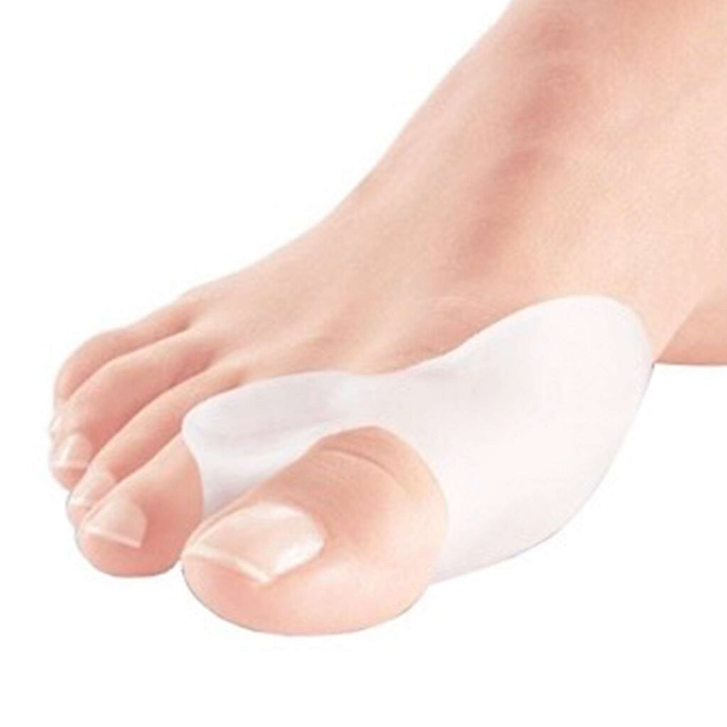 Pack De 2 Correcteurs D'orteil En Gel Pour Hallux Valgus - Séparateur De Doigts De Pied, Blanc, Silicone
